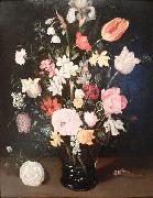 Ambrosius Bosschaert Flowers in a glass vase France oil painting artist